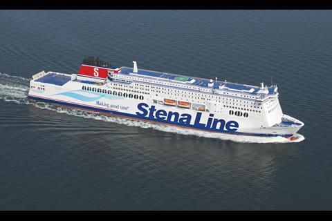 The capacity of ropaxes has not really increased since the Stena Hollandica (pictured) was launched in 2010.